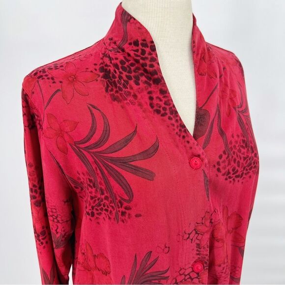 Tianello LS Creek Duster Floral Jacket Dress XS - Picture 5 of 10